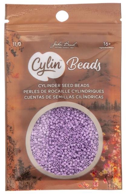 Cylin Bead 11/0 Opaque Light Purple - 25 G Bag-CY11-1111