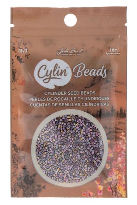 Cylin Bead 11/0 Gilded Halo Opaque Pink Carnation - 25 G Bag-CY11-1234