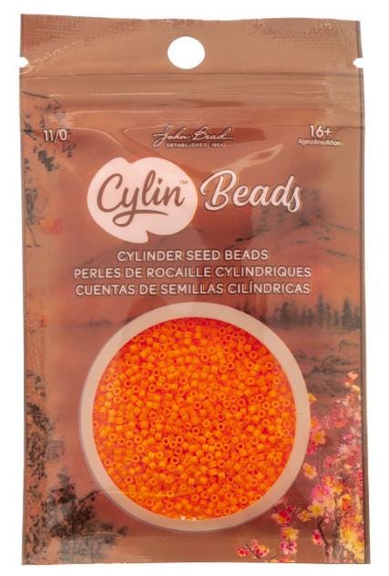 Cylin Bead 11/0 Opaque Mango Burst - 25 G Bag-CY11-1076