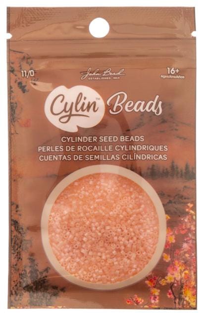 Cylin Bead 11/0 Matte Macaron AB Light Tangerine - 25 G Bag-CY11-1182