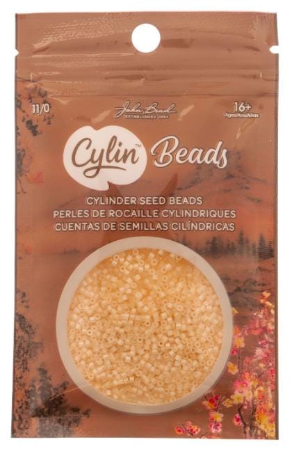 Cylin Bead 11/0 Matte Macaron AB Light Orange- 25 G Bag-CY11-1182