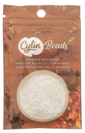 Cylin Bead 11/0 Chalk White - 25 G Bag-CY11-1023