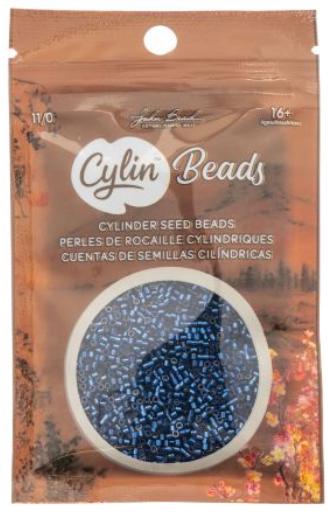 Cylin Bead 11/0 Silver Lined Sapphire - 25 G Bag-CY11-1008
