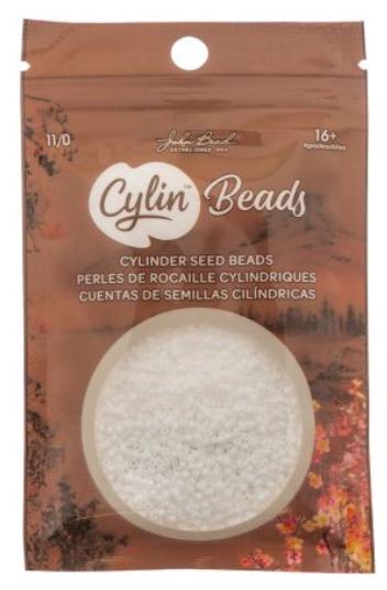 Cylin Bead 11/0 Matte Macaron White - 25 G Bag-CY11-1154