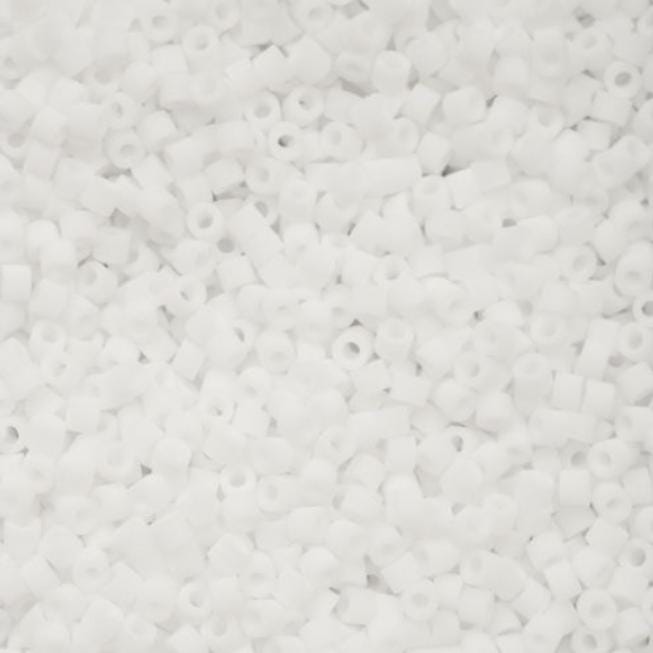 Cylin Bead 11/0 Matte Macaron White - 25 G Bag-CY11-1154