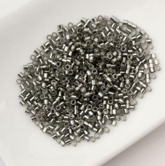 Cylin Bead 11/0 Grey Lined Sapphire - 25 G Bag-CY11-1009