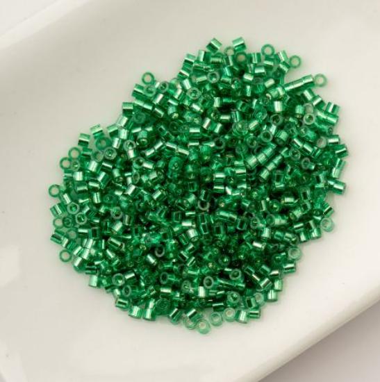 Cylin Bead 11/0 Silver Lined Emerald - 25 G Bag-CY11-1042