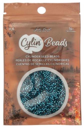 Cylin Bead 11/0 Silver Lined Blue Zircon - 25 G Bag-CY11-1043