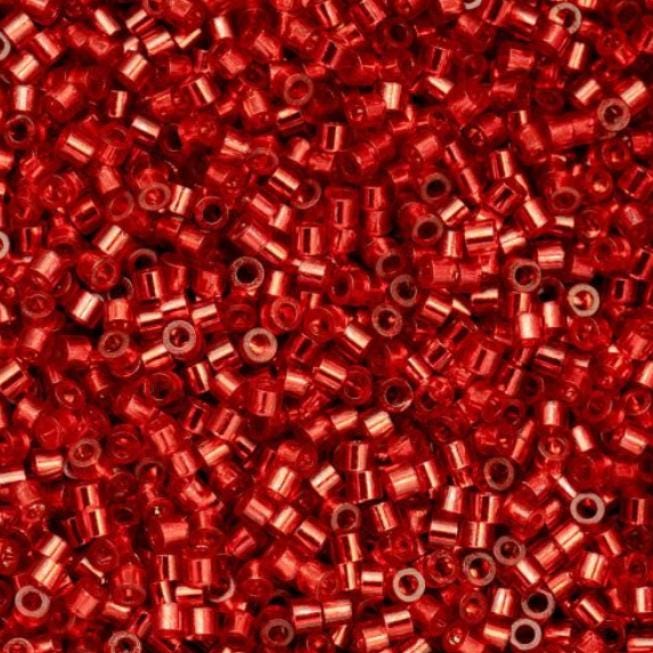 Cylin Bead 11/0 Silver Lined Red - 25 G Bag-CY11-1040