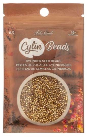 Cylin Bead 11/0 Opaque Honey Amber Glow - 25 G Bag-CY11-1196