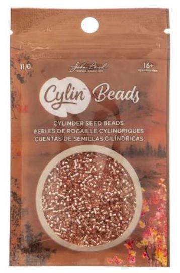 Cylin Bead 11/0 Burnished Copper Lined - 25 G Bag-CY11-1197