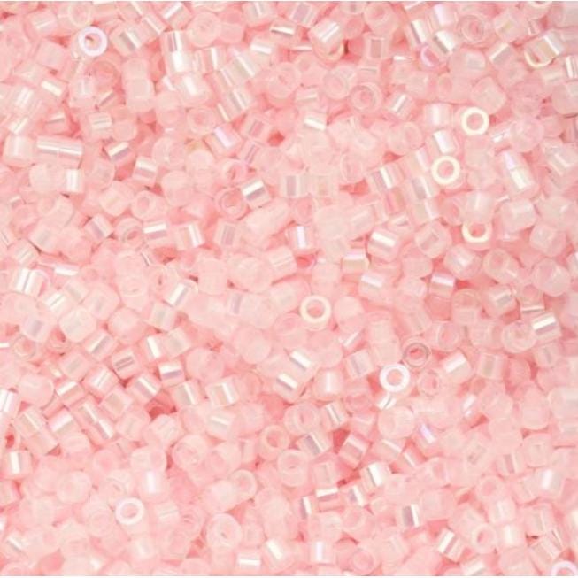 Cylin Bead 11/0 Pale Pink Lined - 25 G Bag-CY11-1014