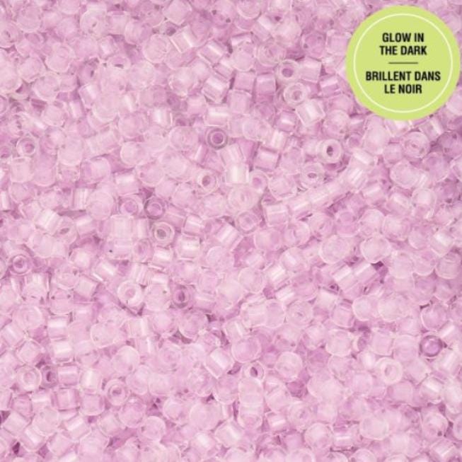 Cylin Bead 11/0 Glow in the Dark - Violet - 25 G Bag-CY11-1140