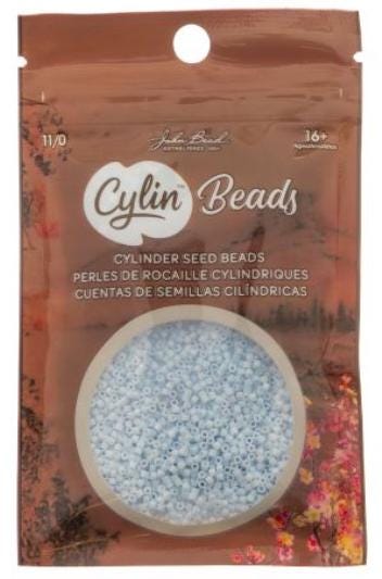 Cylin Bead 11/0 Matte Macaron Blue Cloud - 25 G Bag-CY11-1169