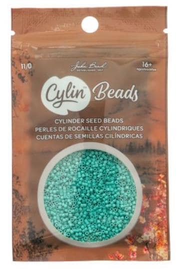 Cylin Bead 11/0 Opaque Turquoise Green - 25 G Bag-CY11-1061