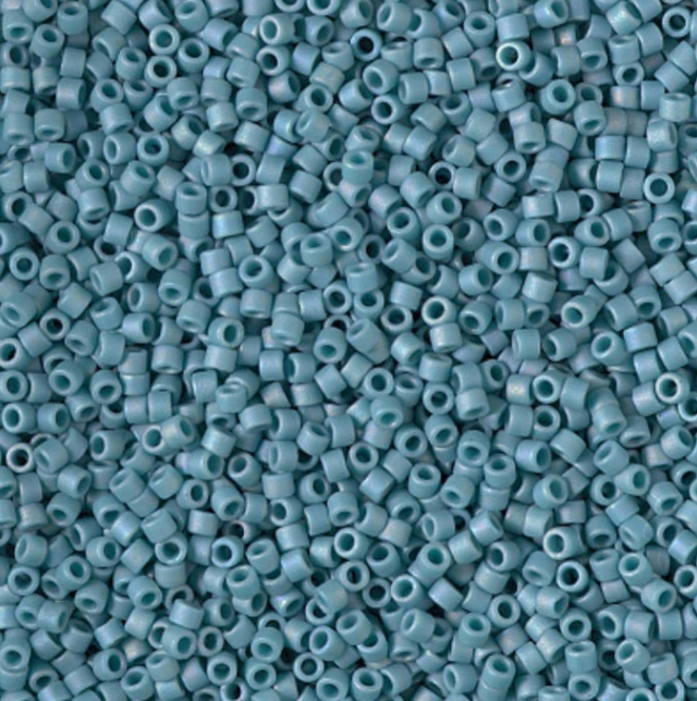 DB2315 11/0 Matte Opaque Glazed Nile Blue AB Miyuki Delica