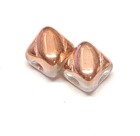 5mm Mini Silky Bead, 2 Hole Czech Glass-40 Beads