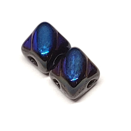 5mm Mini Silky Bead, 2 Hole Czech Glass-40 Beads