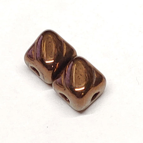 5mm Mini Silky Bead, 2 Hole Czech Glass-40 Beads