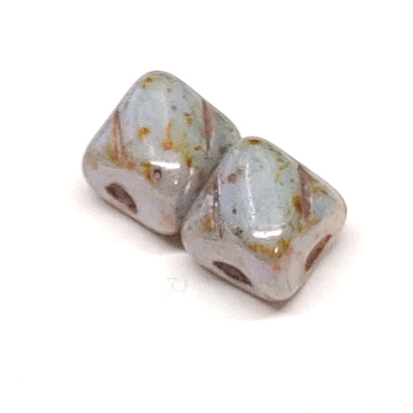 5mm Mini Silky Bead, 2 Hole Czech Glass-40 Beads