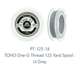 One-G Toho Lt Gray Nylon Beading Thread 50, 125 or 250 Yards