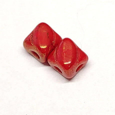 5mm Mini Silky Bead, 2 Hole Czech Glass-40 Beads