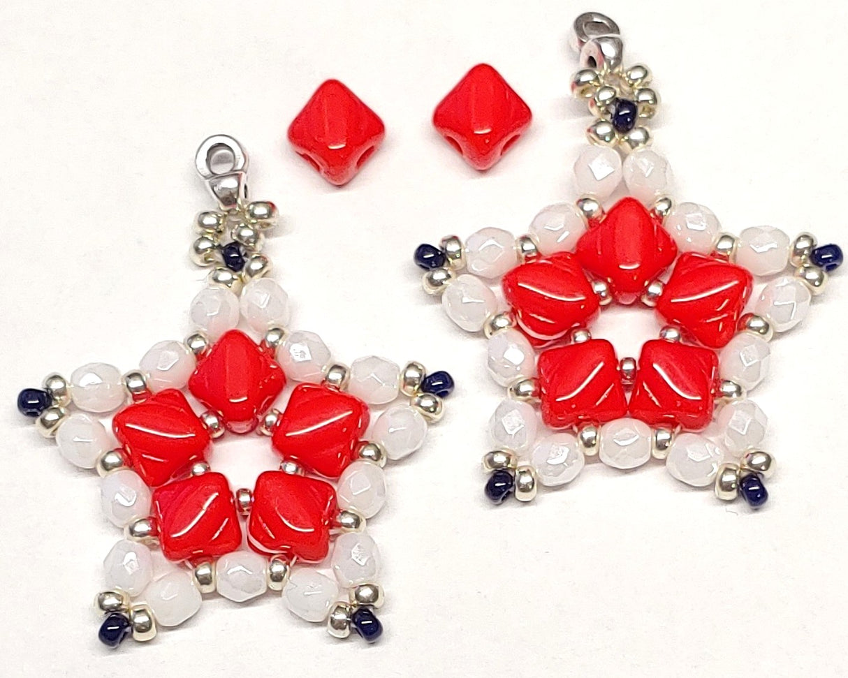 5mm Mini Silky Bead, 2 Hole Czech Glass-40 Beads