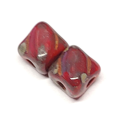 5mm Mini Silky Bead, 2 Hole Czech Glass-40 Beads