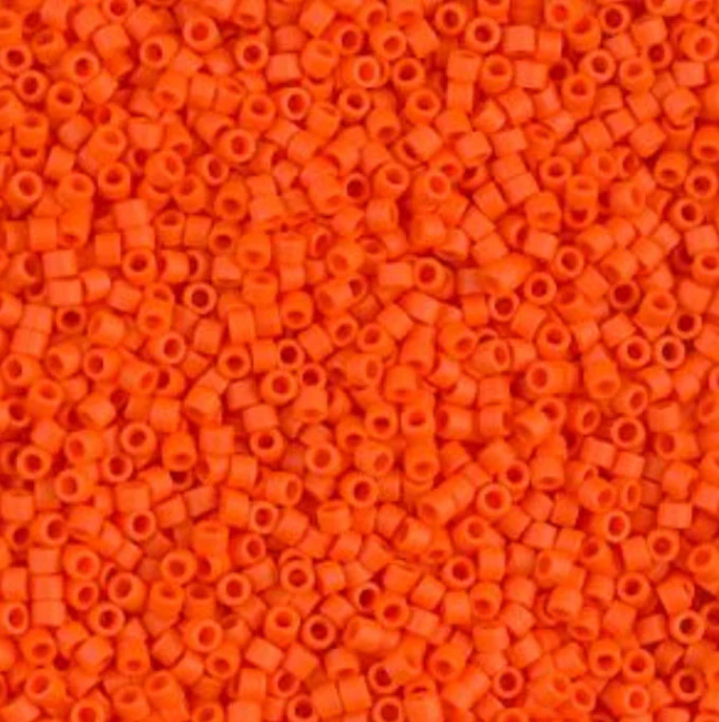 Matte Opaque Orange Miyuki Delica 11/0 DB0752
