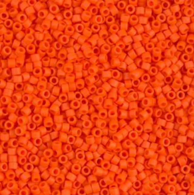 Matte Opaque Orange Miyuki Delica 11/0 DB0752