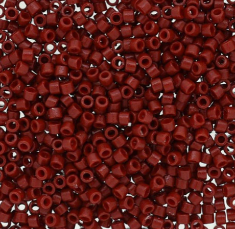 DB2354 11/0 Duracoat Opaque Dyed Shanghai Red Miyuki Delica
