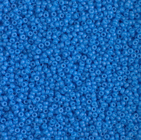 15-4484 Duracoat Dyed Opaque Delphinium, Miyuki size Seed Bead, 15/0