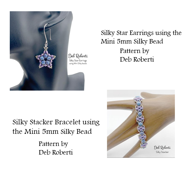 5mm Mini Silky Bead, 2 Hole Czech Glass-40 Beads