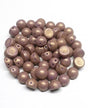 Pacifica Fig, 2 hole Cabochon Czech Glass Beads 7mm, 15 Beads PS1008