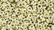 8/0 Demi Round Galvanized Aluminum, PermaFinish Toho 3mm, PF558-5 grams