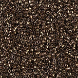 Delica, 11/0 Metallic Dark Bronze Miyuki Delica Bead, 5 Grams