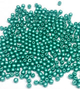 2MM Round Metallic Emerald, Czech Glass Bead, 29455 qty 100 beads