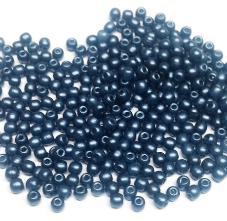 2MM Round Pastel Montana, Czech Glass Bead, 25042 qty 100 beads