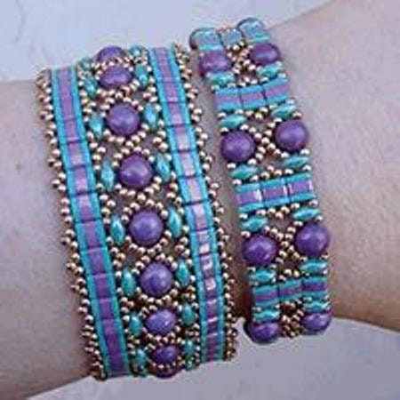 Miyuki Tila Beads-Tila, Half Tila or Quarter Tila Opaque Tea Rose Luster - 596-1, 5 grams