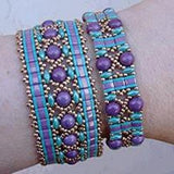 Miyuki Tila Beads-Tila, Half Tila or Quarter Tila Opaque Tea Rose Luster - 596-1, 5 grams