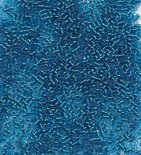 Miyuki 11/0 Delica DB2385 Inside Dyed Pacific Blue
