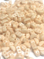 Kos® Par Puca® Opaque Beige Luster, 2-Hole Czech Glass 6x3mm, 03000-14413- 10 grams