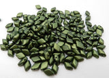 GemDuo Gold Shine Dark Olive, 2-Hole Czech Glass 8x5mm, 02010-24103-50 beads