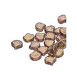 Ginko Bead Crystal Senegal Brown, 2-Hole Czech Glass 7.5x7.5mm, 00030-15695-35 beads