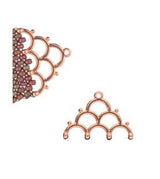 Cymbal Lakos lV Bead Ending, 012218, 7 pieces - Rose Gold Plate-DISCONTINUED