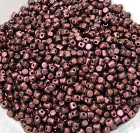 Minos Par Puca Metallic Matte Dark Violet, 2.5X3MM Czech glass 94108, 5 grams
