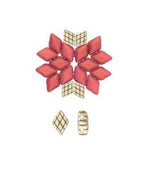 Cymbal Plaka Gemduo Bead Substitute, 012227 Rose Gold, 14 pieces-DISCONTINUED