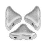 Helios par Puca® Silver Aluminum,2-Hole Czech Glass 6x10mm, 00030-01700-30 Beads