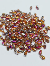DropDuo Crystal Sliperit Full, 2 hole Czech bead 3 x 6 mm, 29503 qty 50