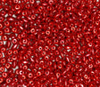 Superduo Metalust Lipstick Red, Czech Glass 2-hole bead 2.5mm x 5mm, 10 grams
